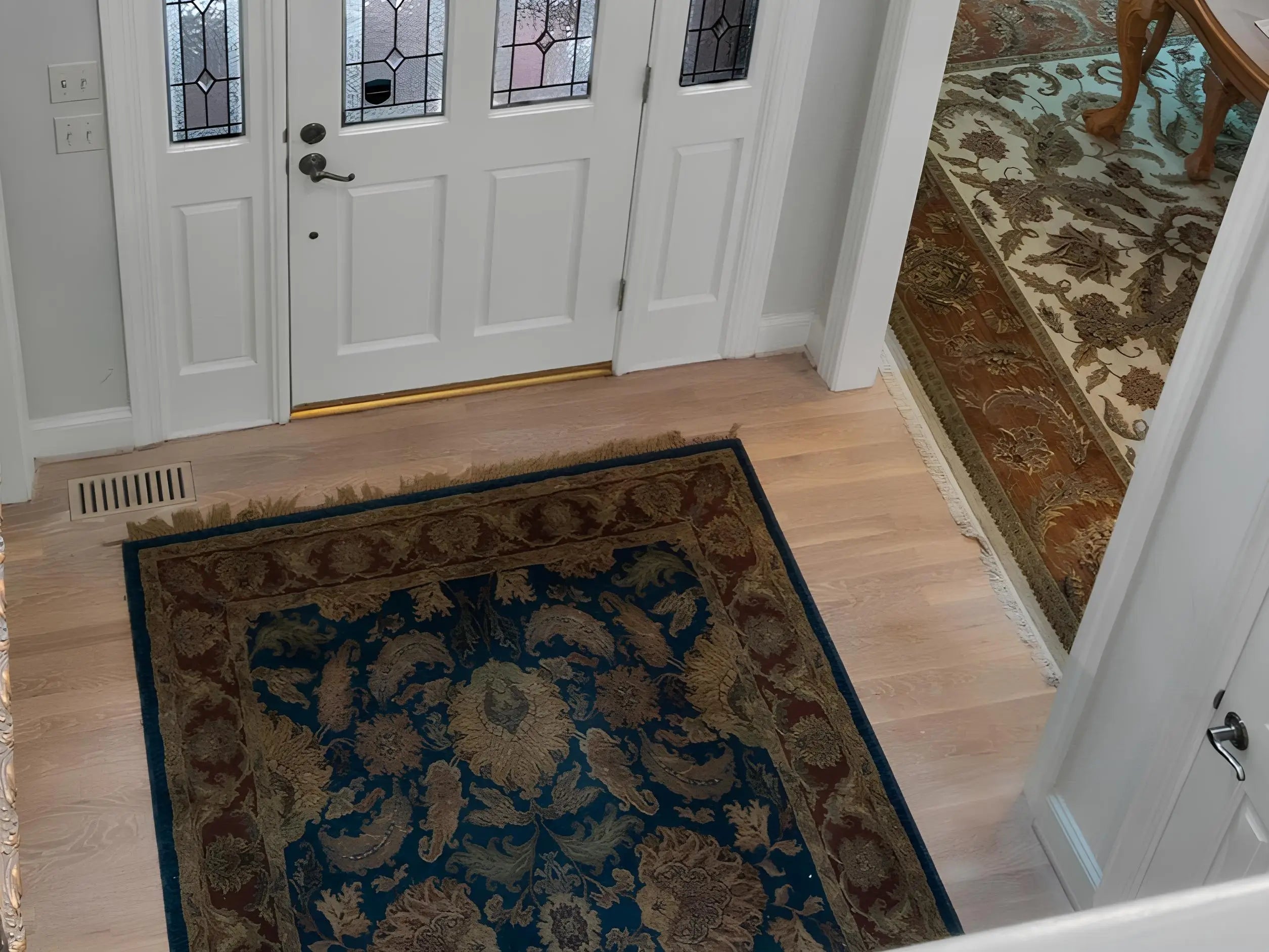 entryway rug placement