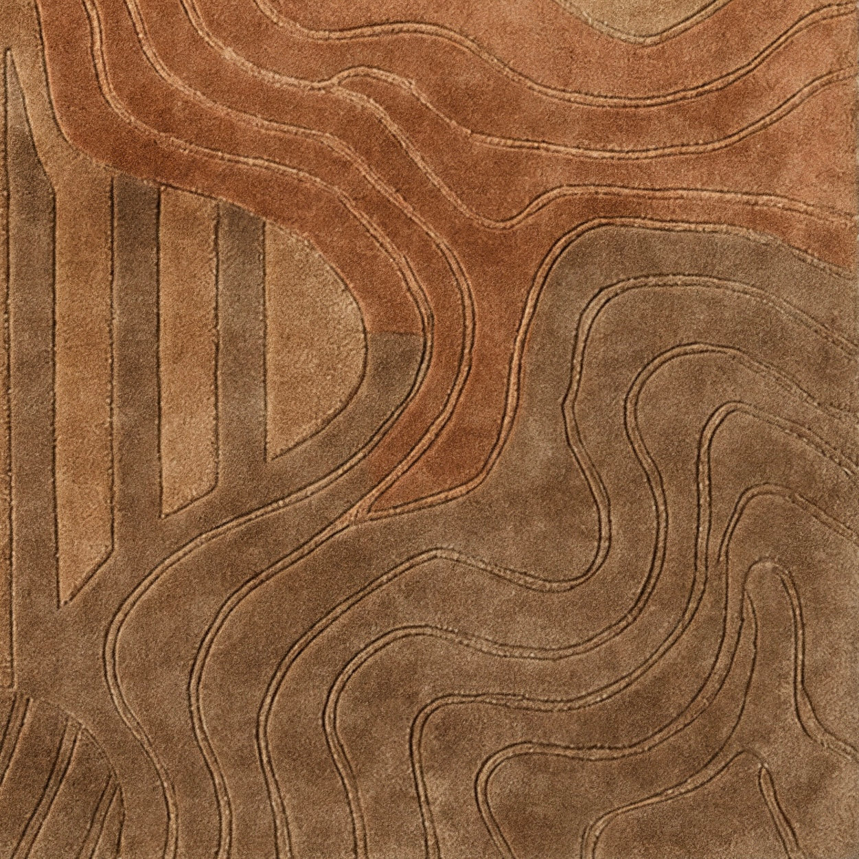 Flux Hand Tufted Wool Silk Rug