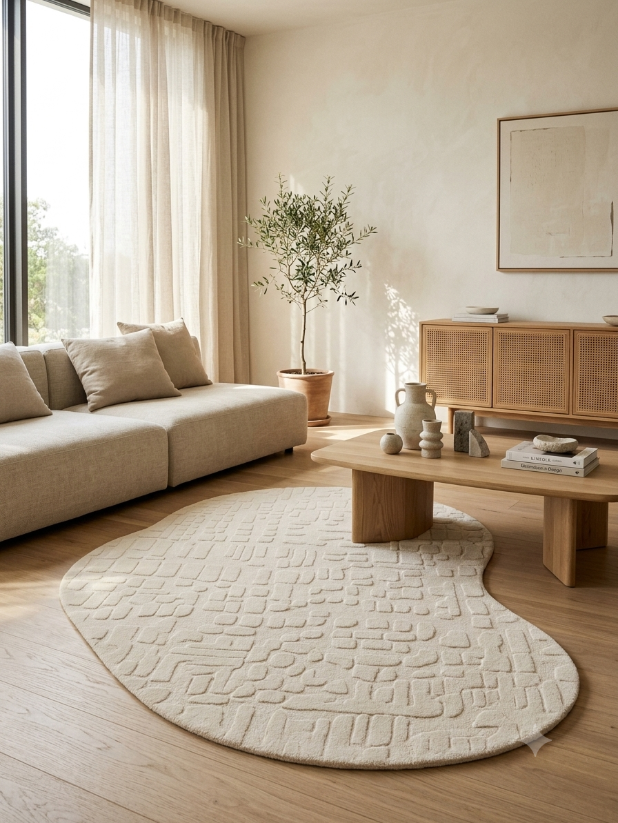 Stone Hand Tufted Wool Rug