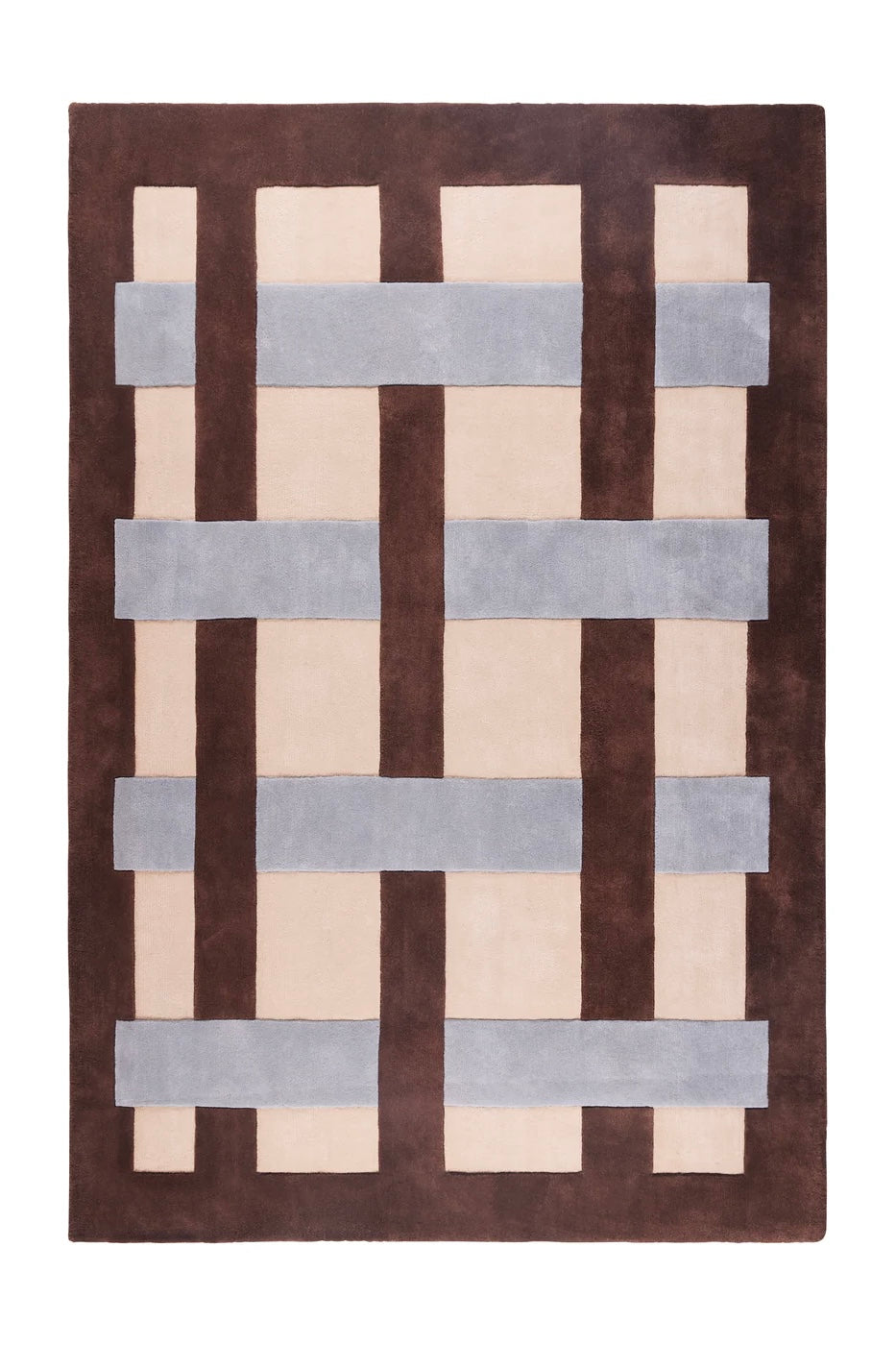 Fractal Hand Tufted Wool Rug - Beige