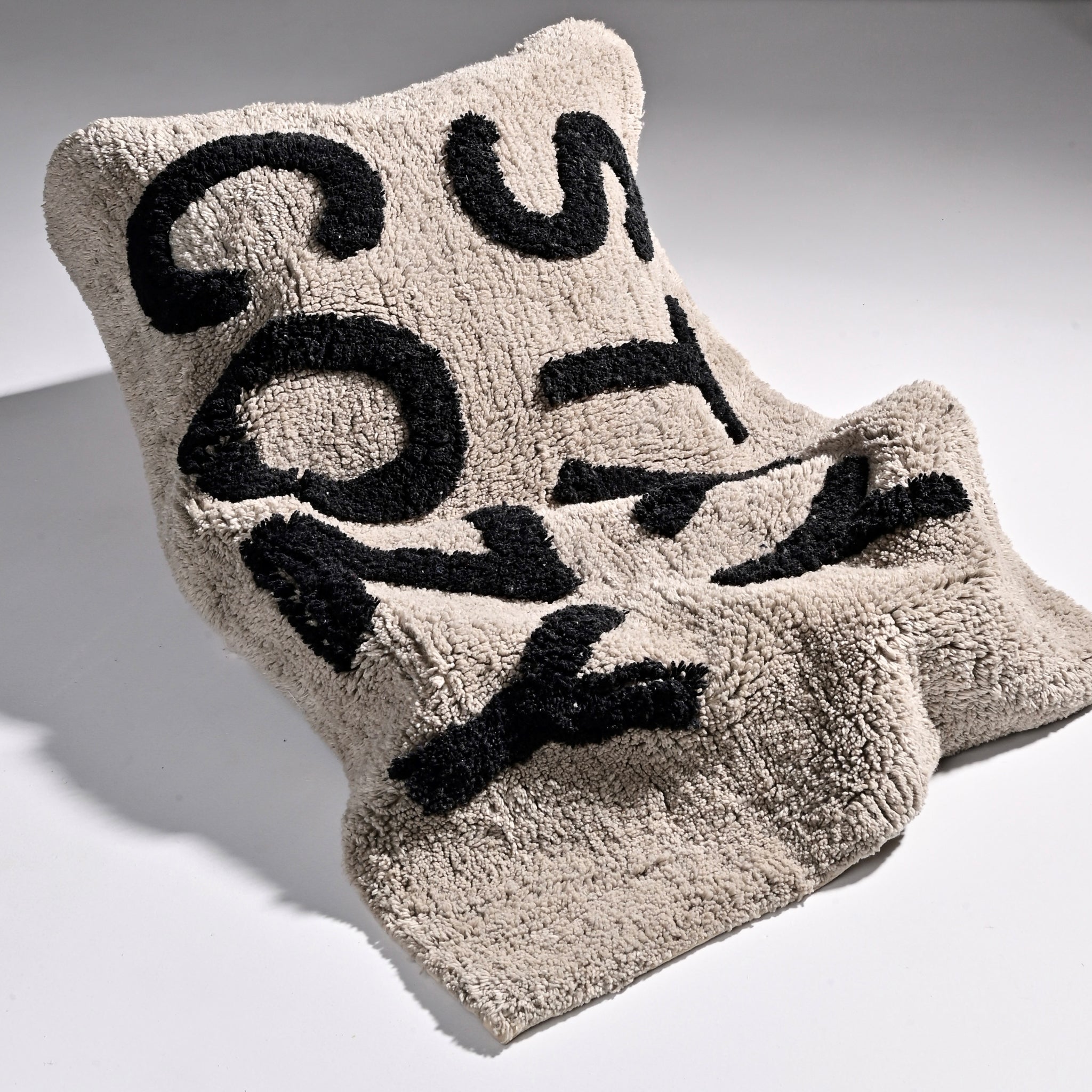 Custom - 100% Organic Cotton Bath Rug - Silver Grey