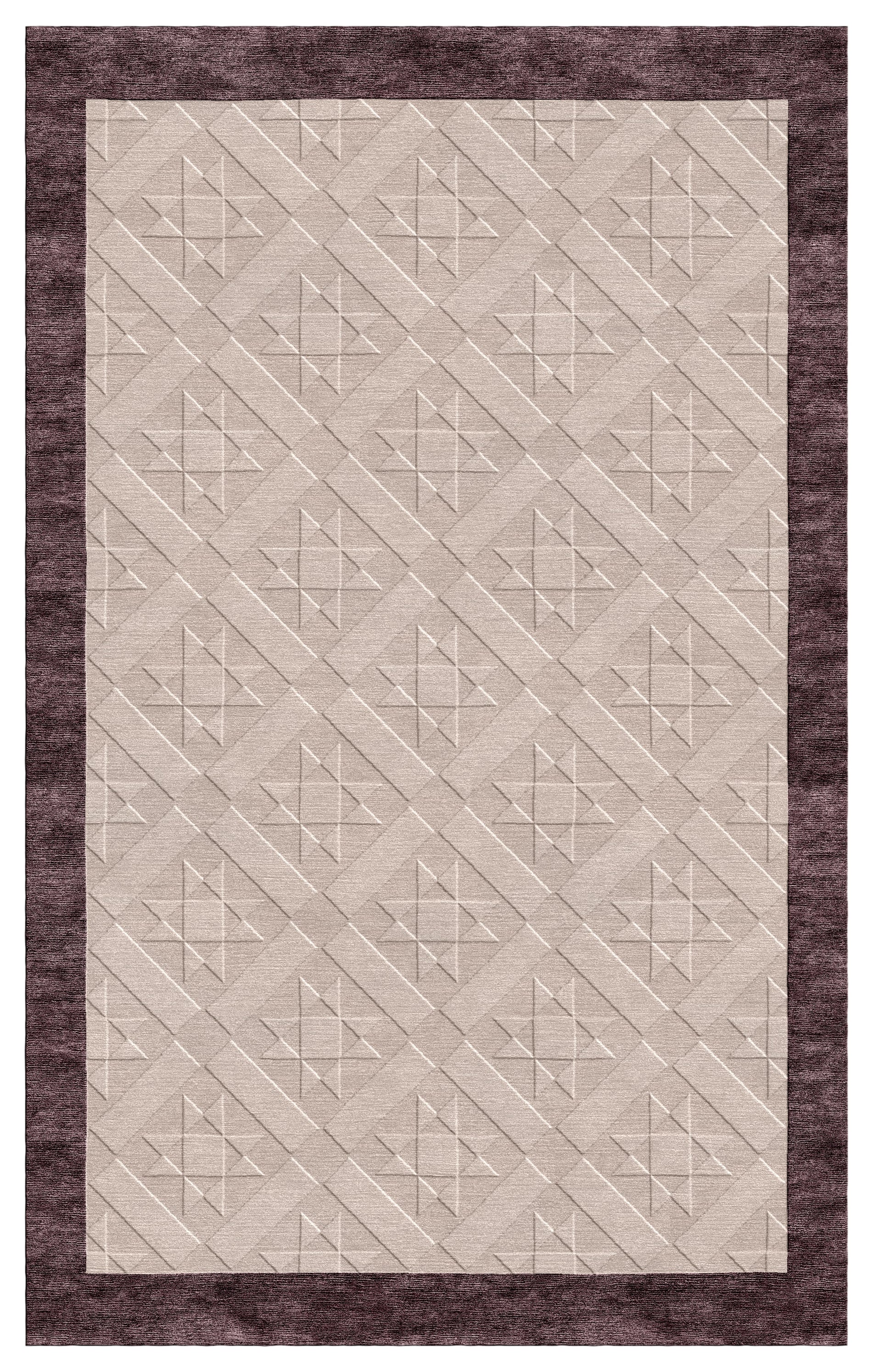 Opulent Wool Silk Rug