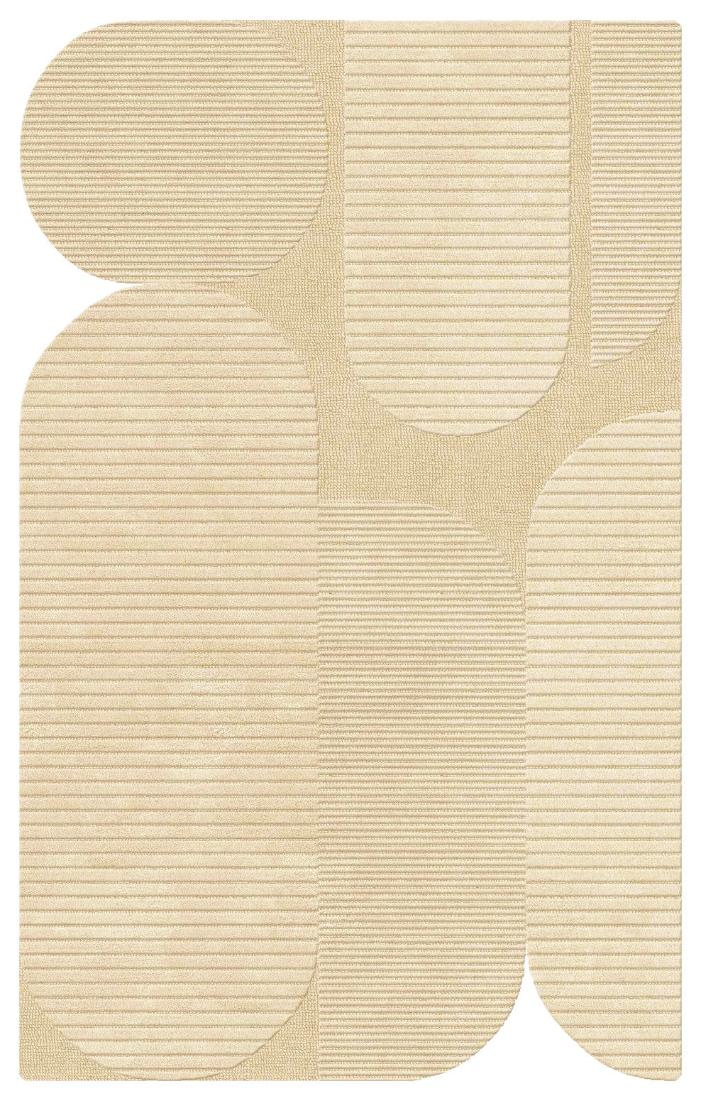 Silhouette Wool Rug - Beige