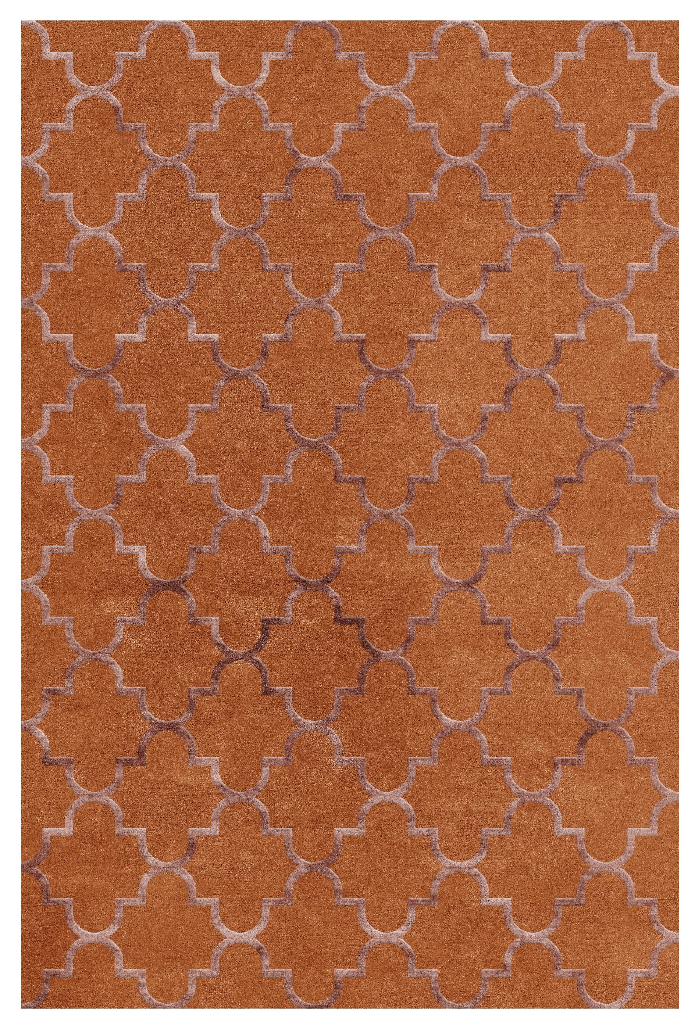 Sapphire Wool Silk Rug - Amber