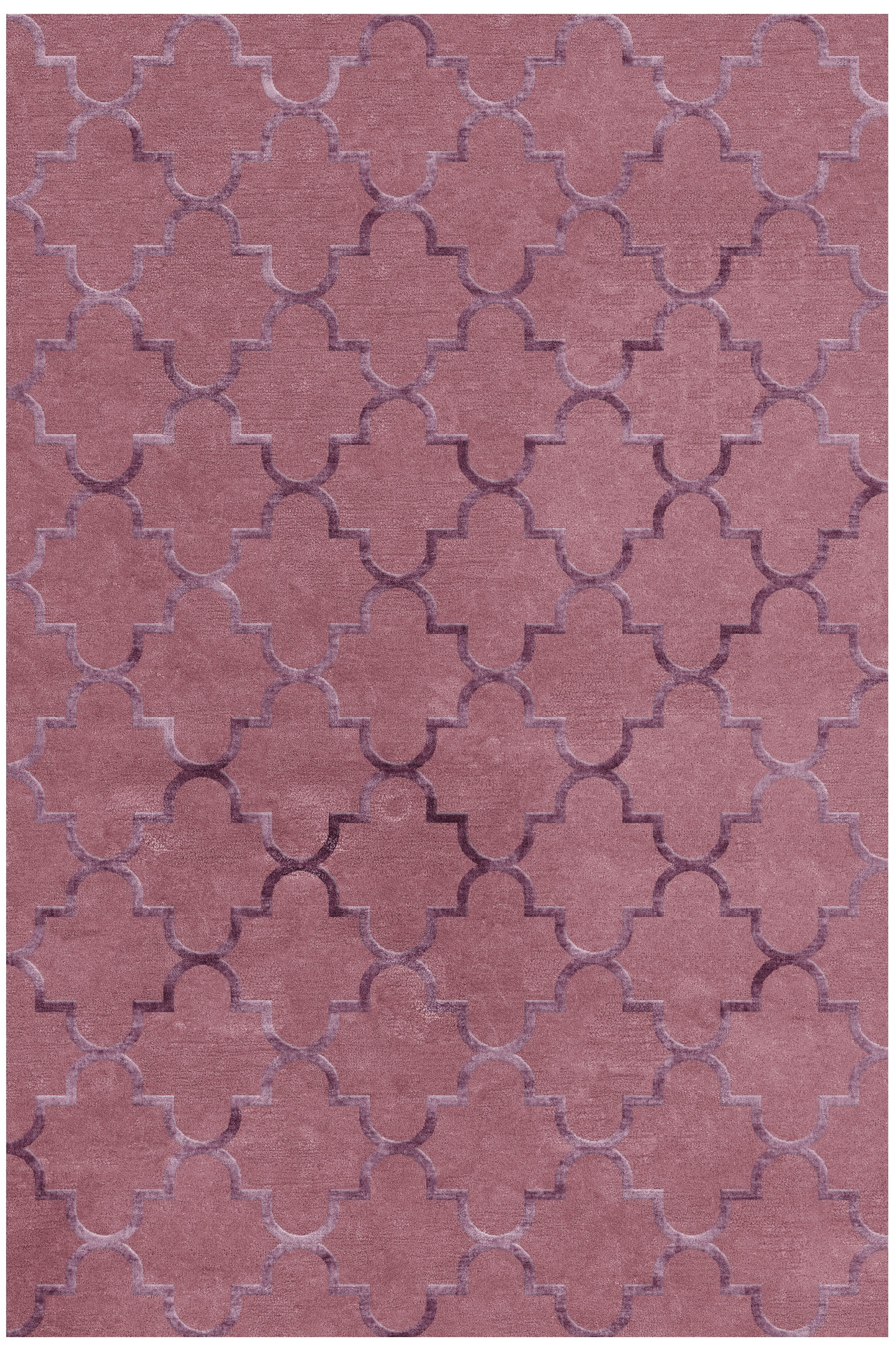 Sapphire Wool Silk Rug - Velvet Grape