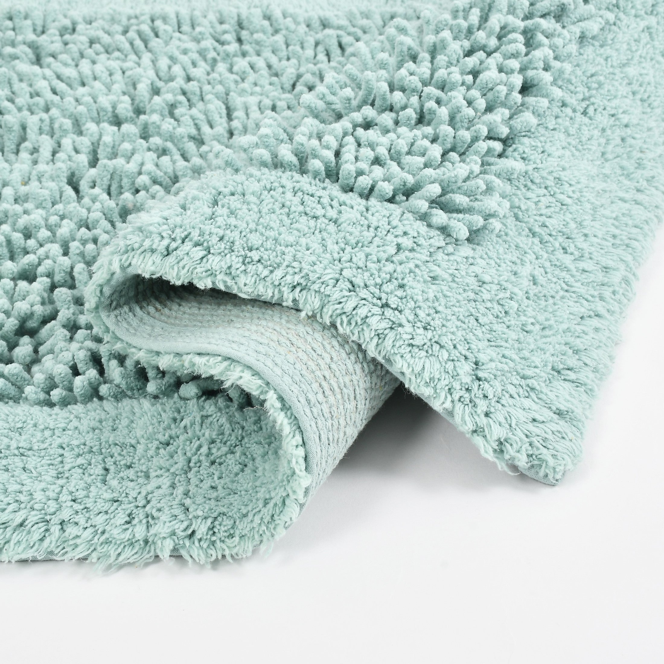 100% Organic Cotton Twisted Bath Rug - Lagoon