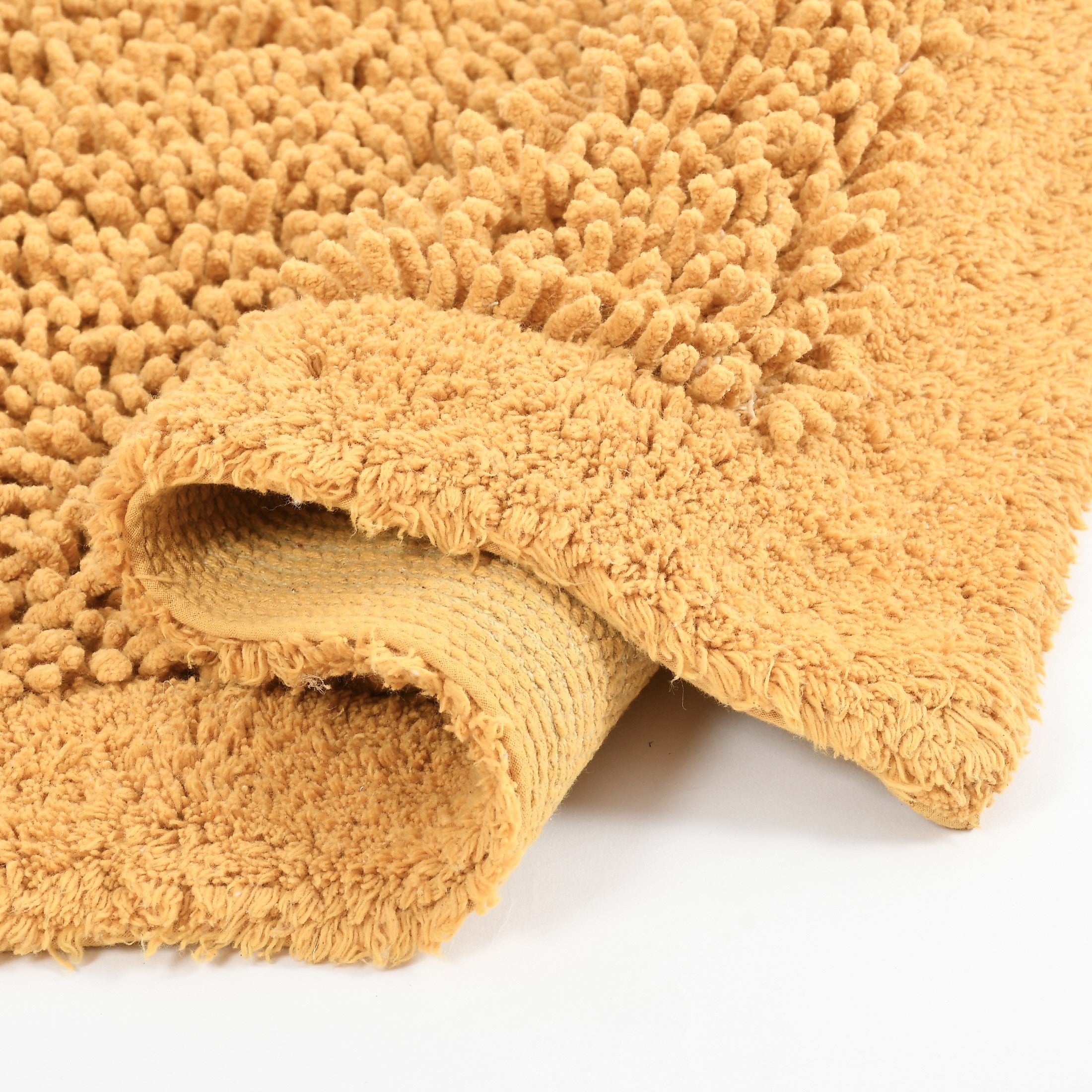 100% Organic Cotton Twisted Bath Rug - Saffron
