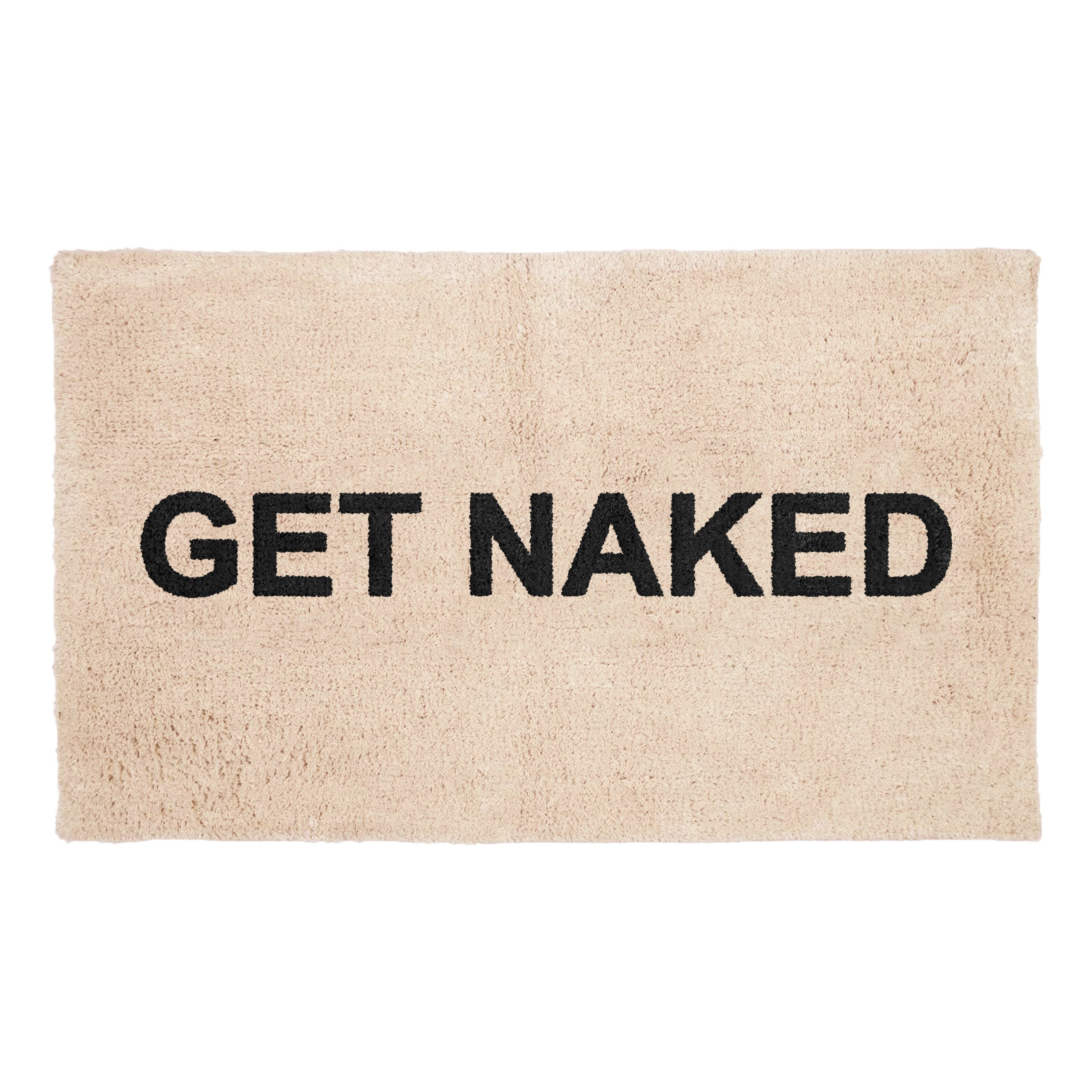 Custom Bath Rug - 100% Organic Cotton - Beige