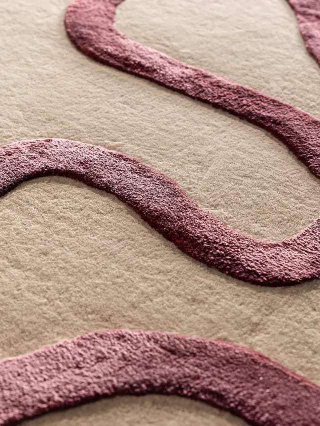 Tecton Hand Tufted Wool Silk Rug