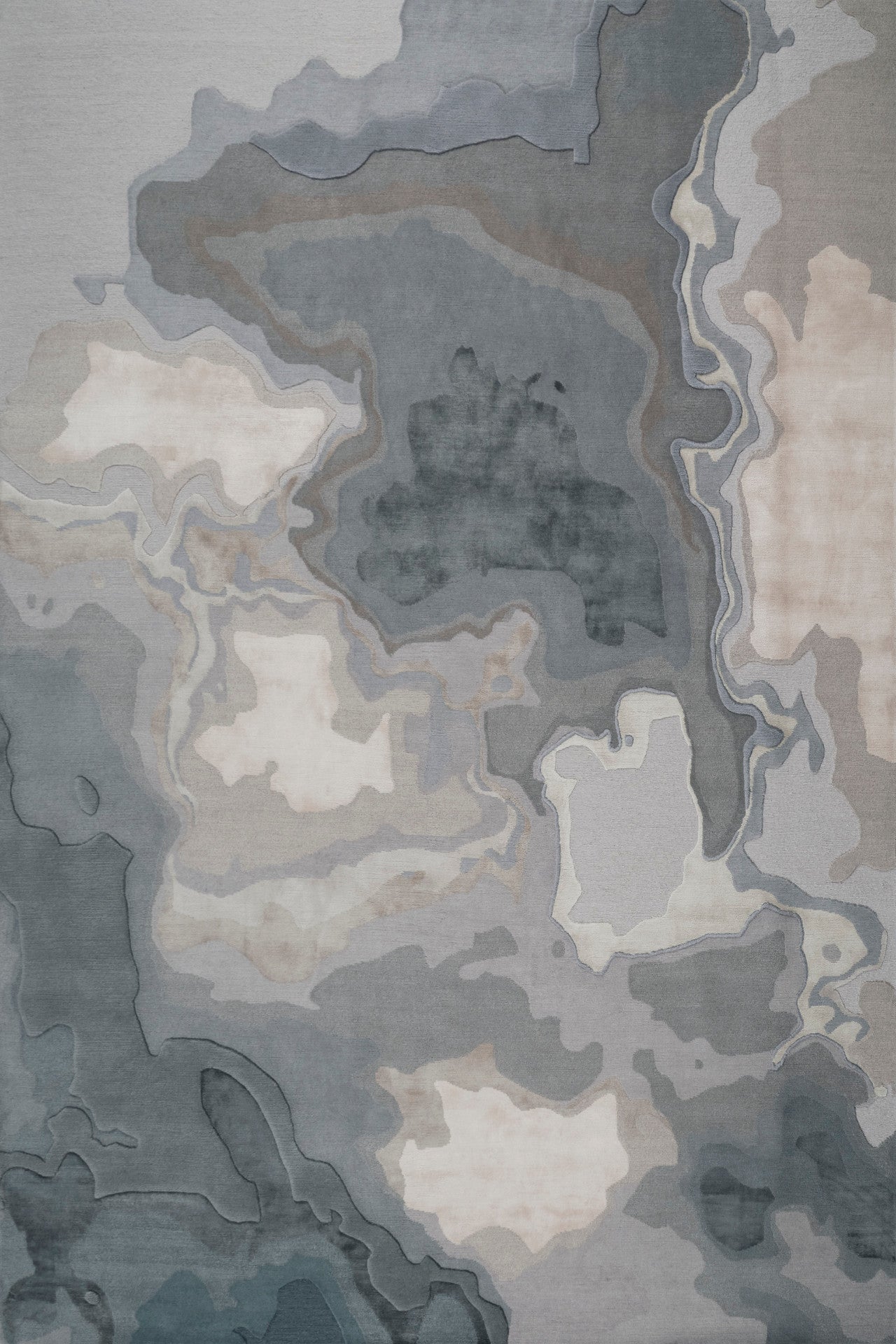 Sable Hand Tufted Wool Silk Rug