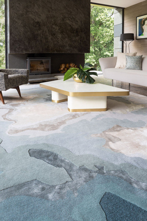 Sable Hand Tufted Wool Silk Rug