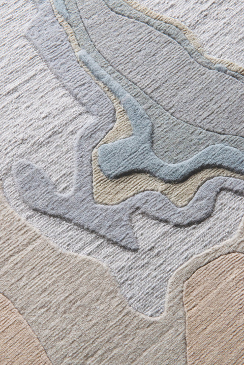 Sable Hand Tufted Wool Silk Rug