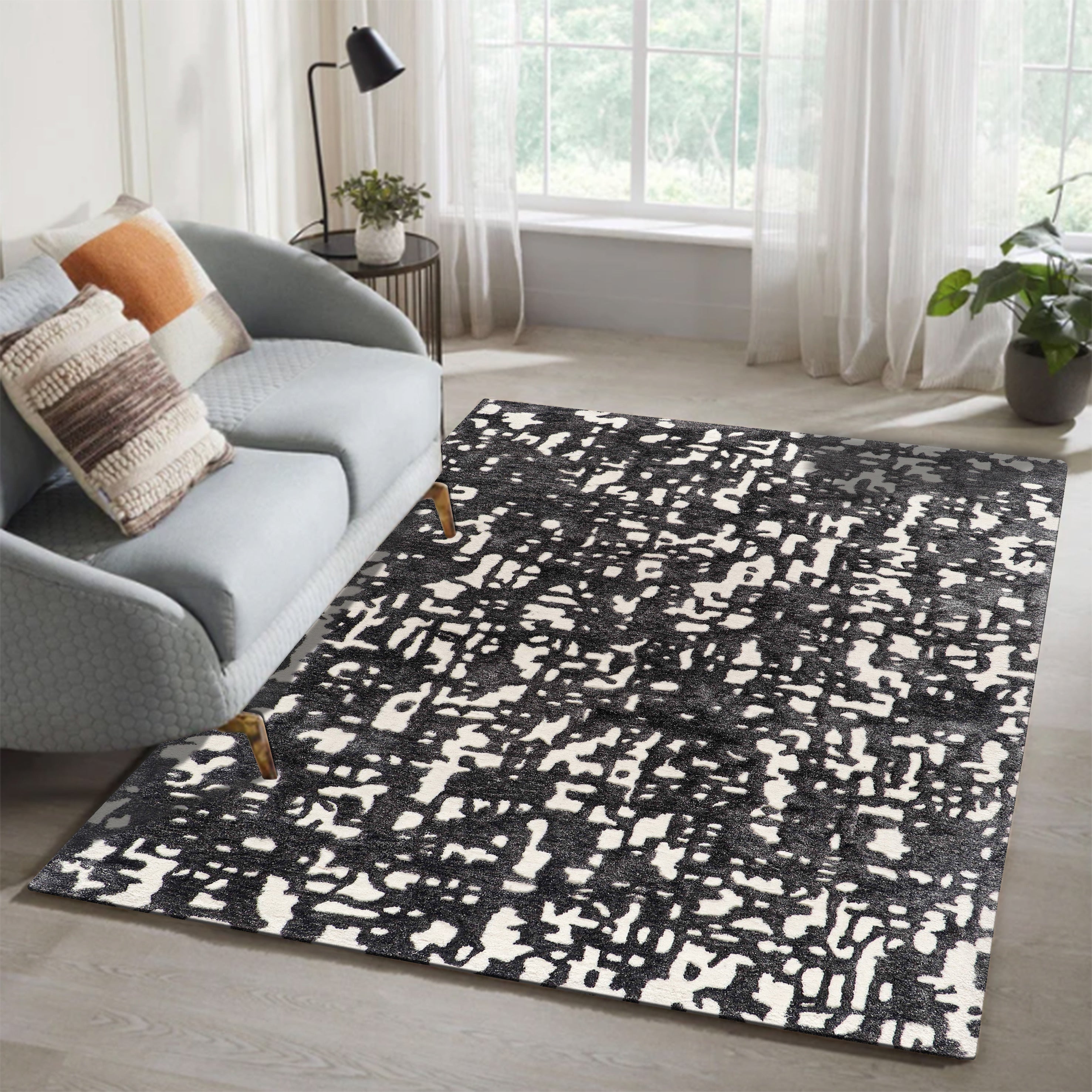 Scribble 1 Wool Silk Rug