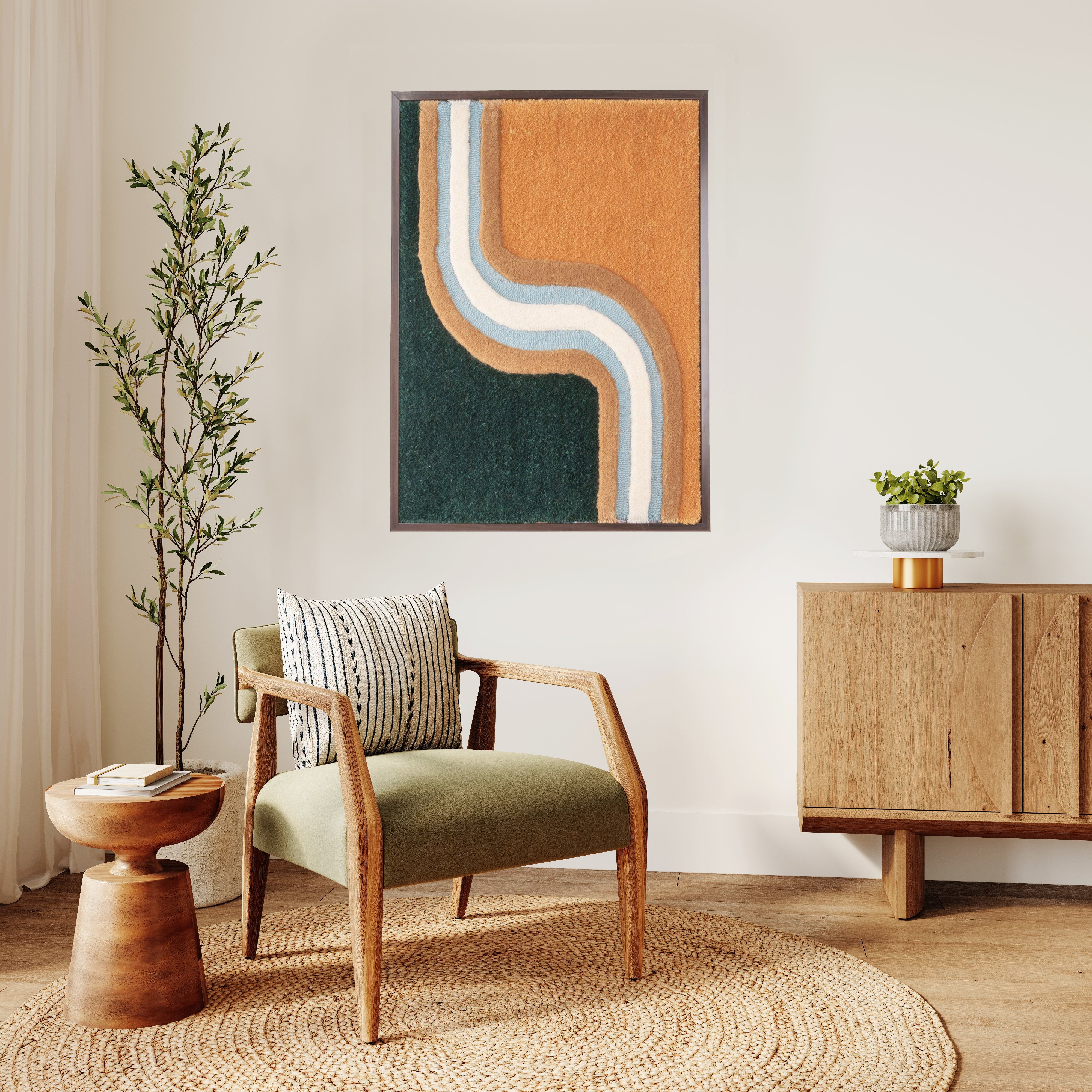 100% New Zealand Wool Tufted Wall Arts - Elysia