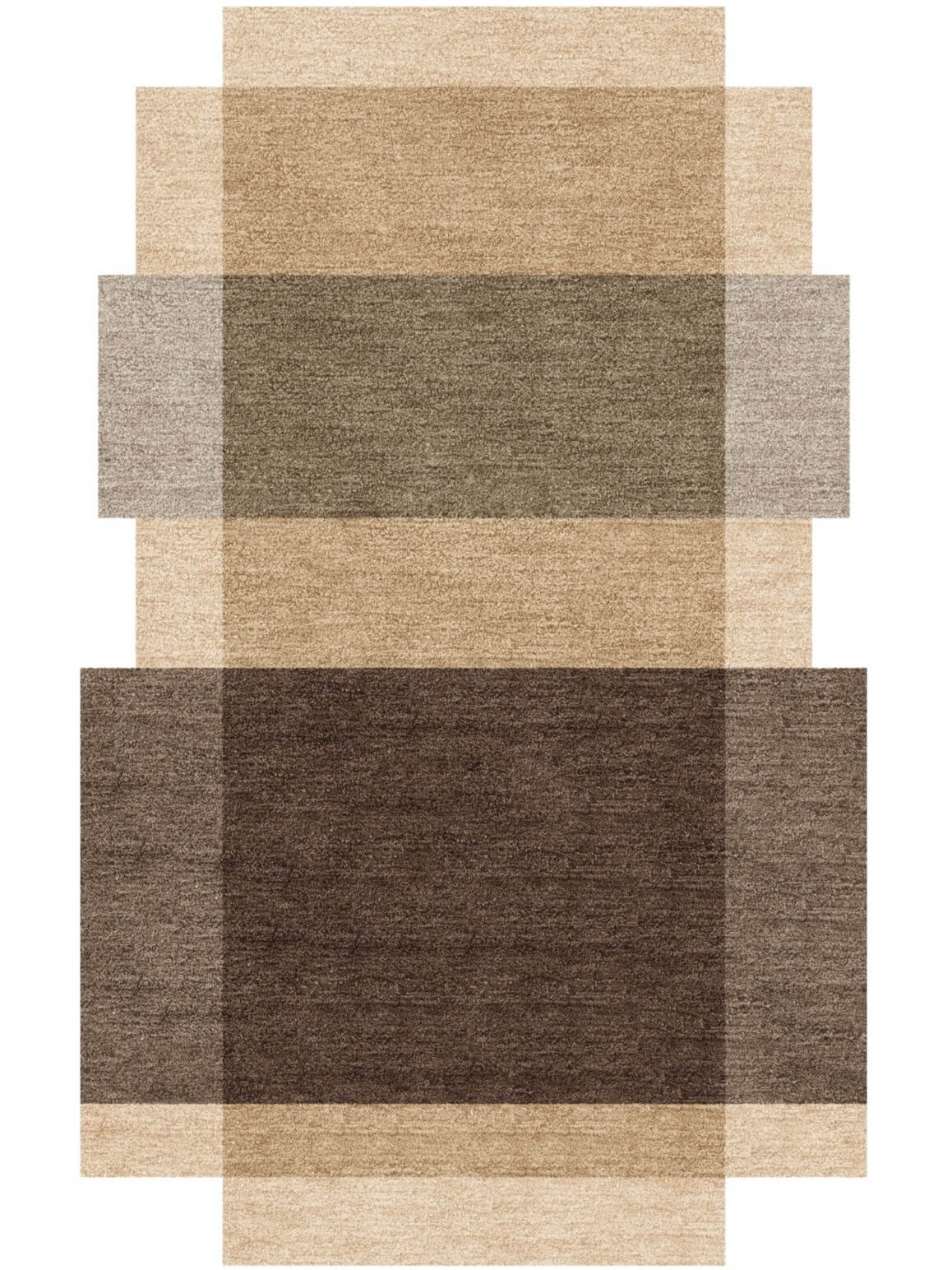 hand tufted wool rug in brown shades