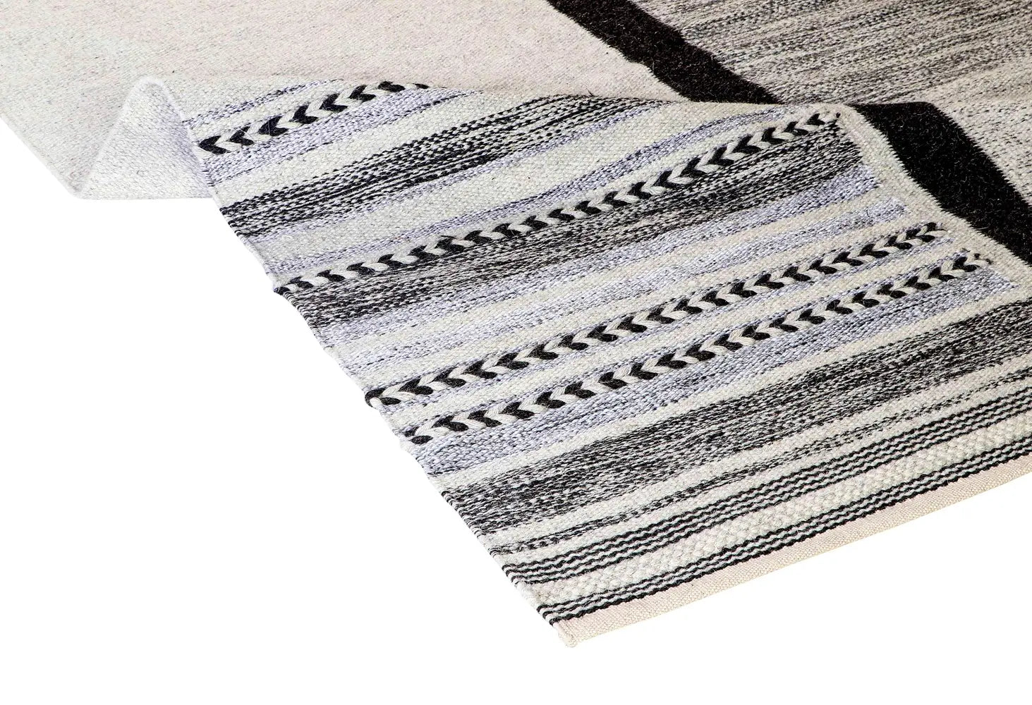 classic flatweave area rug made with NZ wool