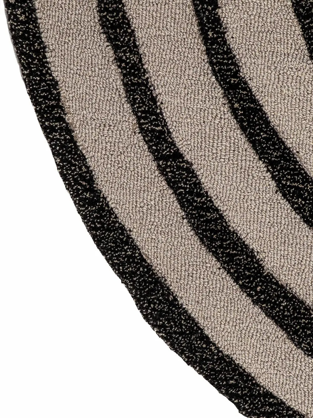 tufted loop wool rug close up