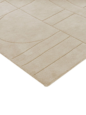 dune wool rug corner