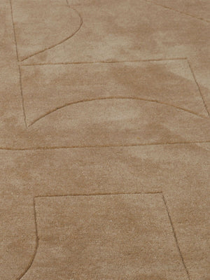 dune wool rug close view