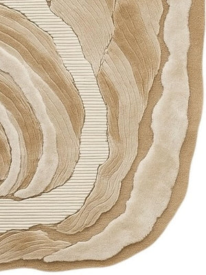 Close-up of hand tufted rug