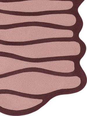 hand tufted wool rug corner