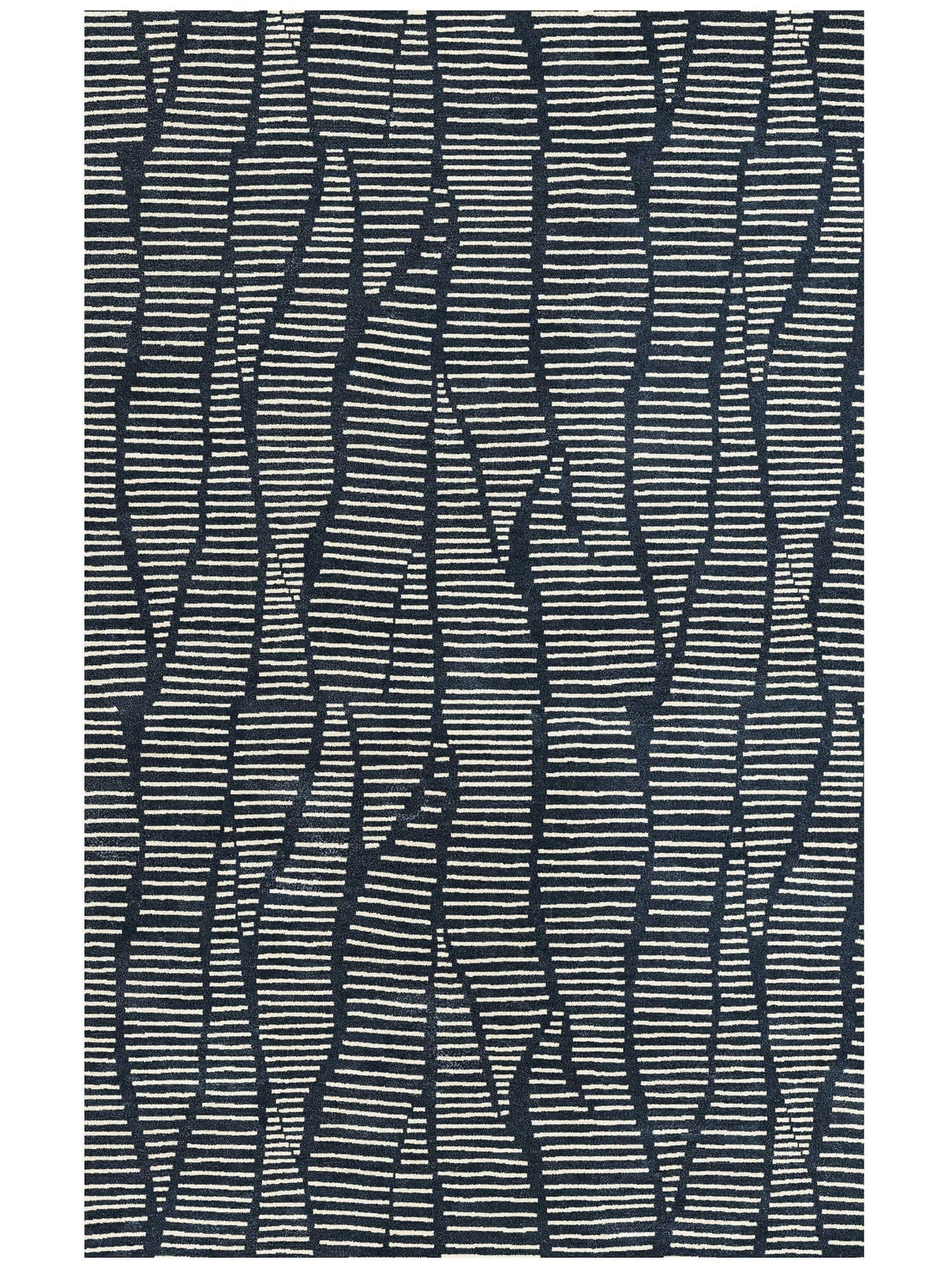 fusion black minimalist wool rug