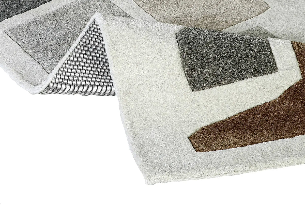 hand tufted wool area rug, made in panipat