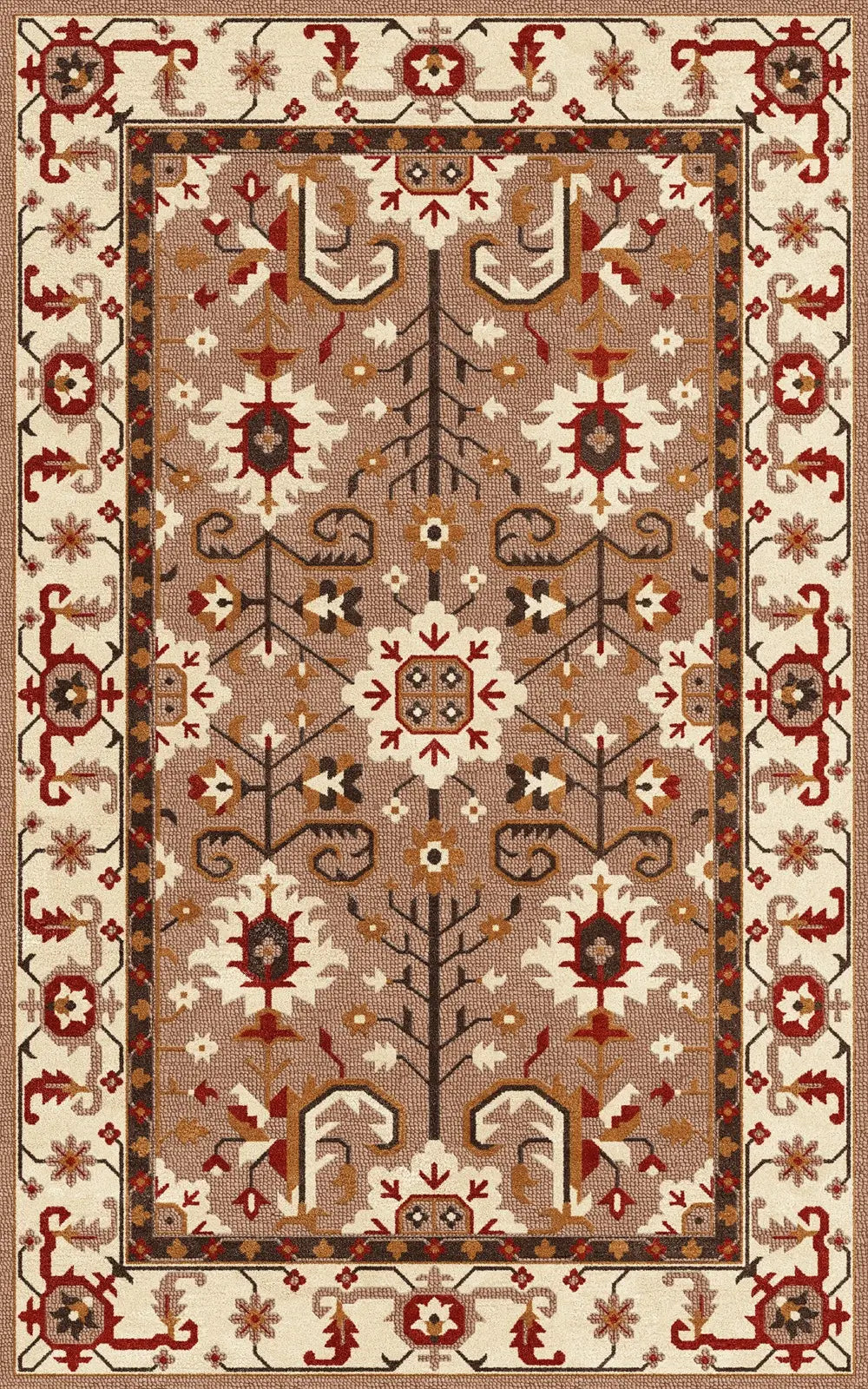 Decorative traditional hand tufted wool area rug for living room
