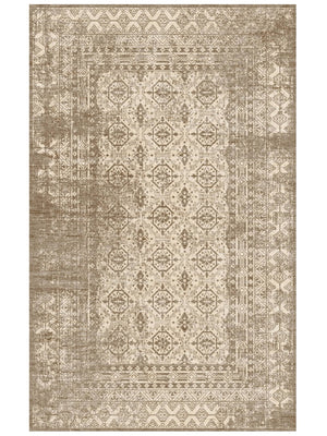 Reversible area rug with classic design