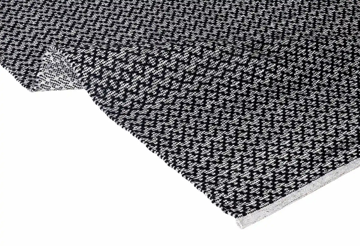 flat woven wool area carpet