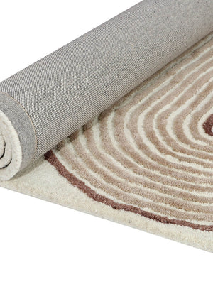 tufted wool rug close view