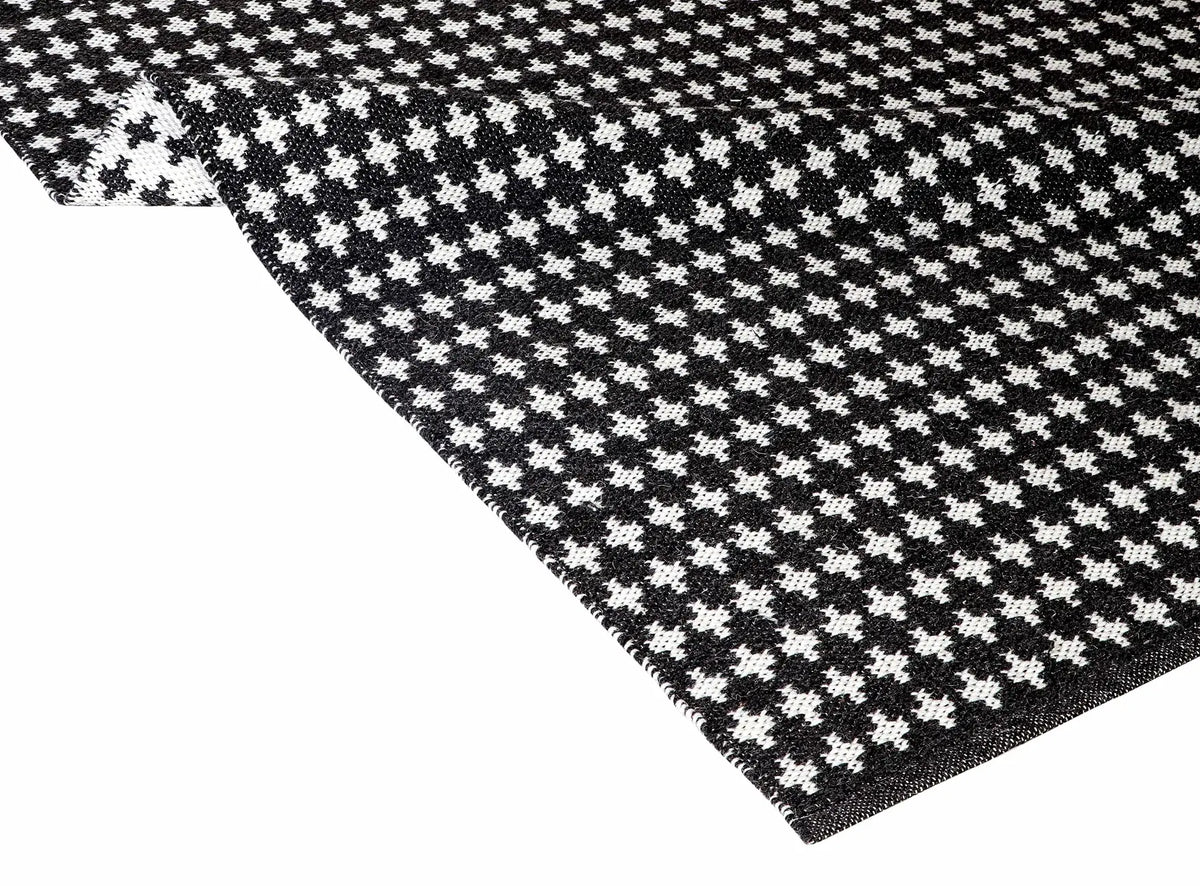 handwoven PET rug close up