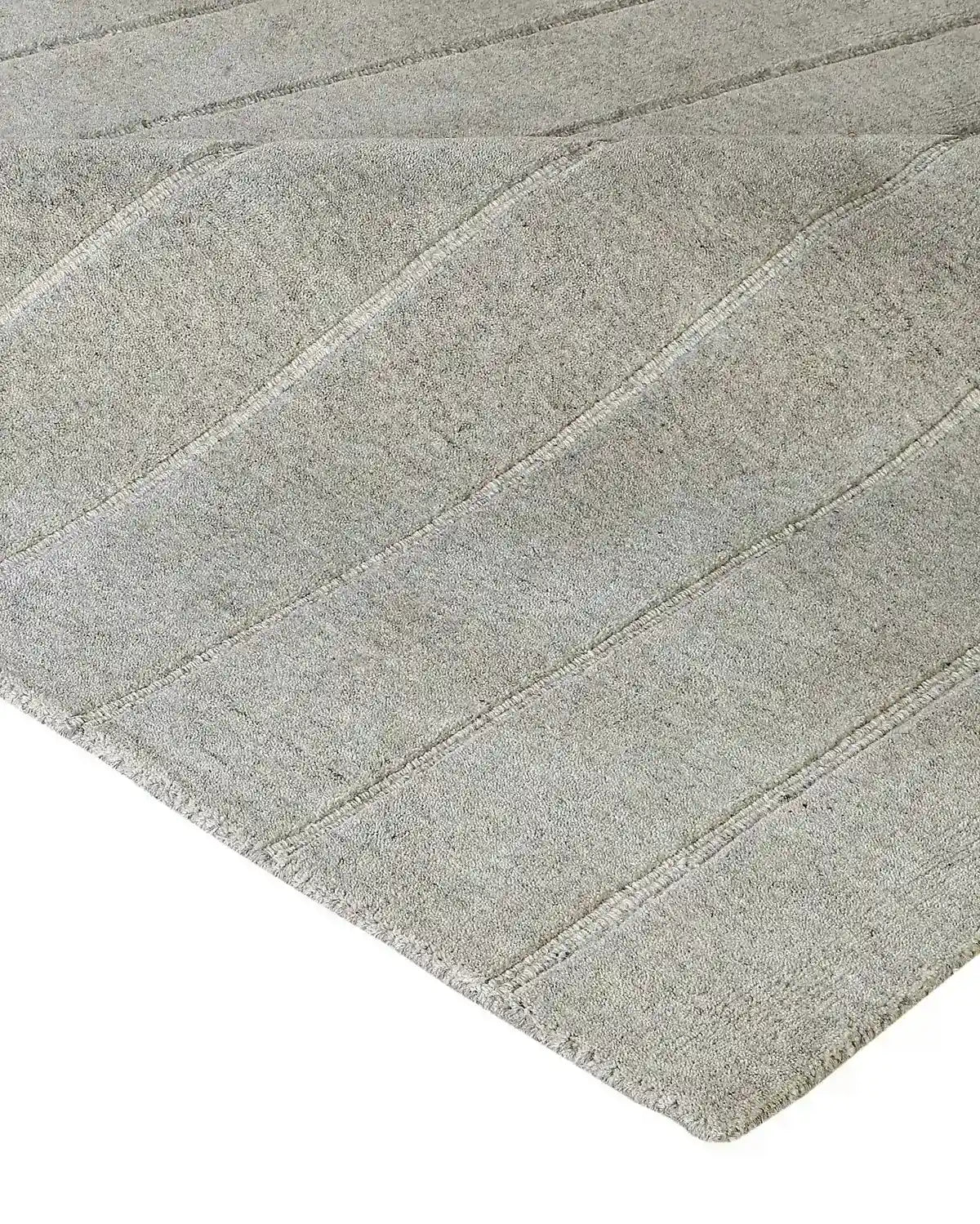 minimalist moden grey wool rug