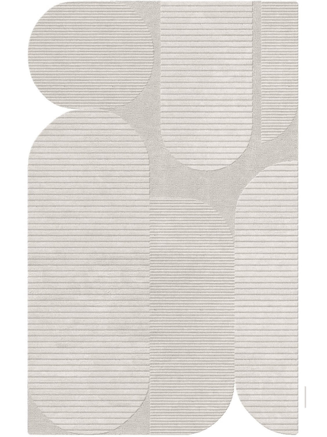 light grey rug hand tuted with nz wool