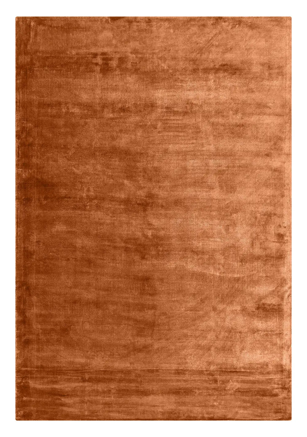 copper solid handloom viscose area rug for living room, bedroom