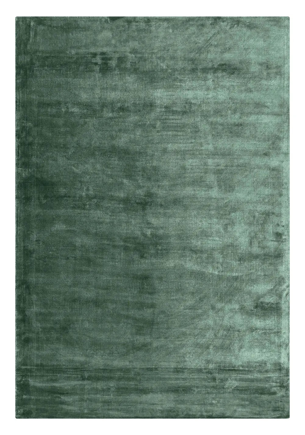 dark green solid handloom viscose area rug for bedroom