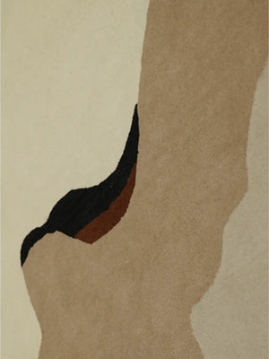 tufted wool rug closeup