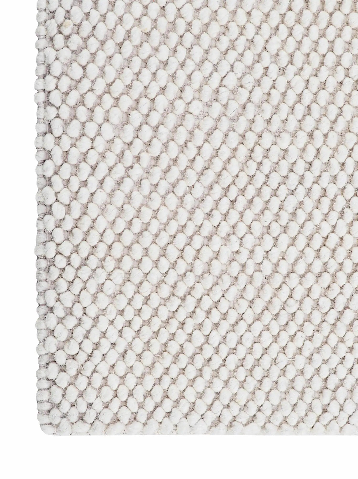 Close-up of a hand woven rug