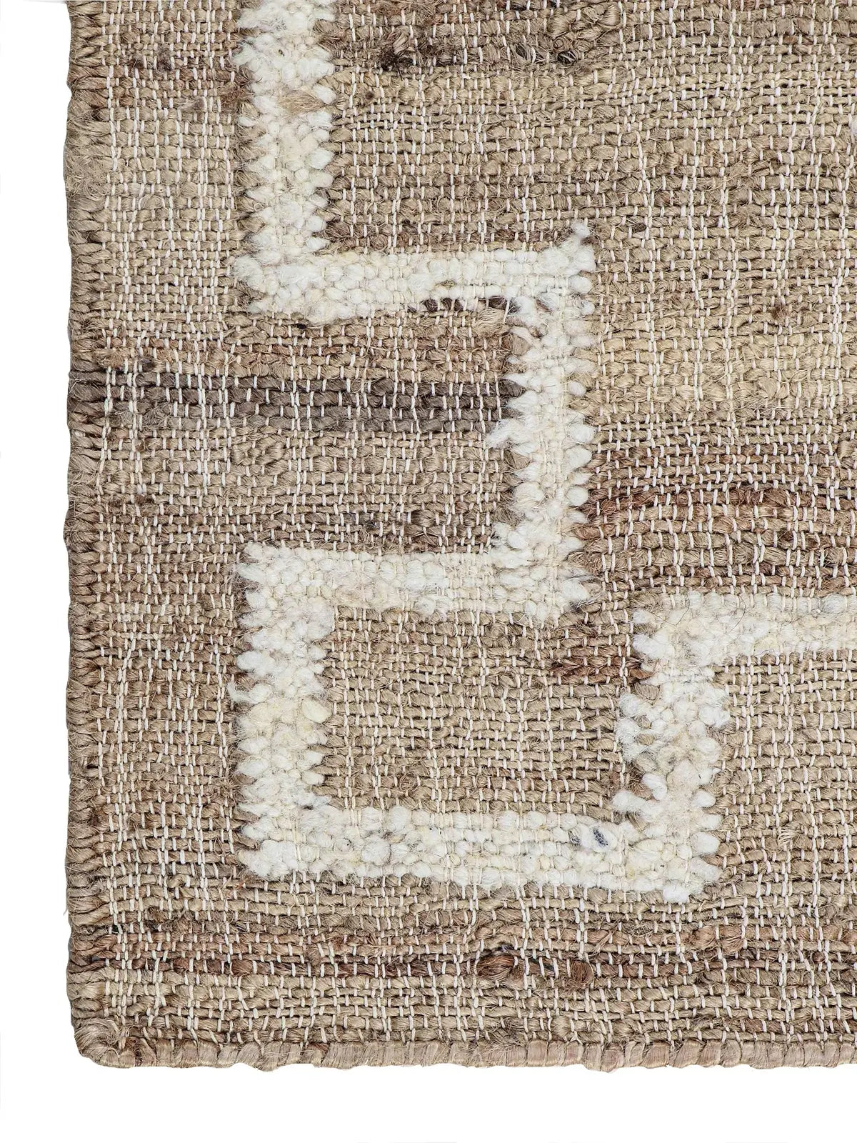 jute rug corner closeup