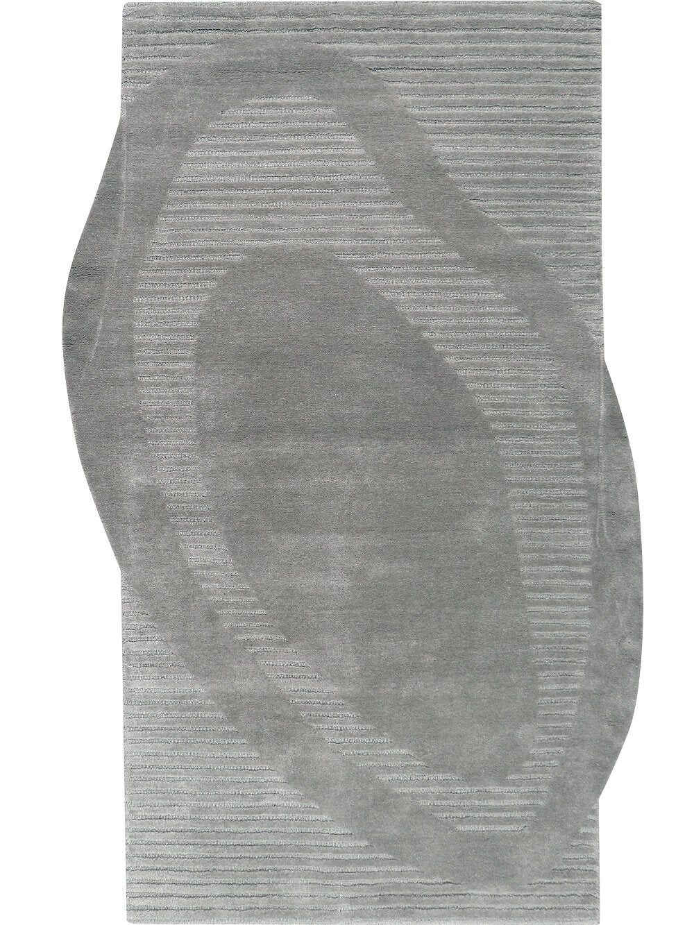 Hand tufted gray area rug