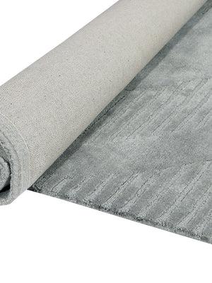 Gray textured rug