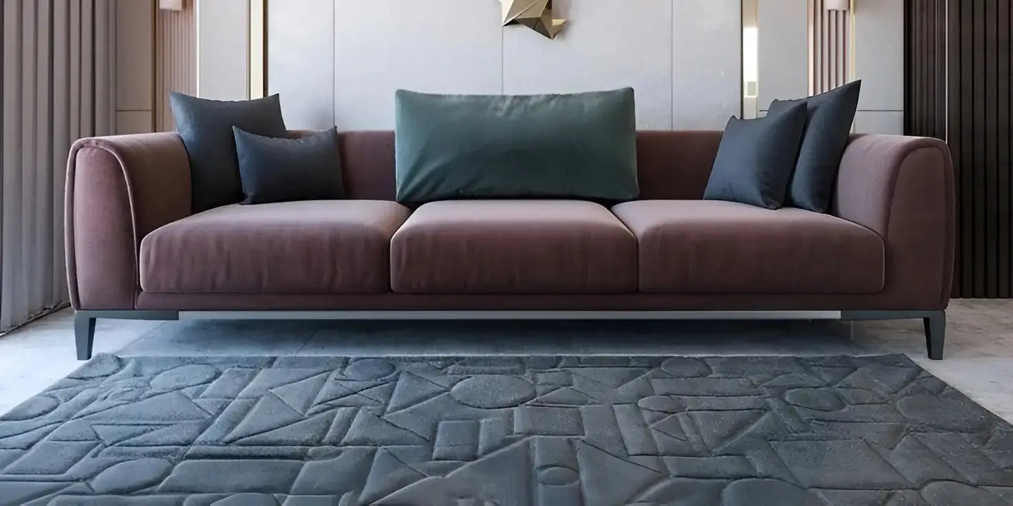 modern luxury carpet in living room