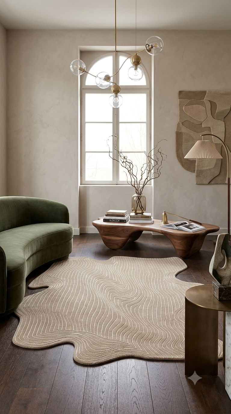 Driftwood Hand Tufted Wool Silk Rug