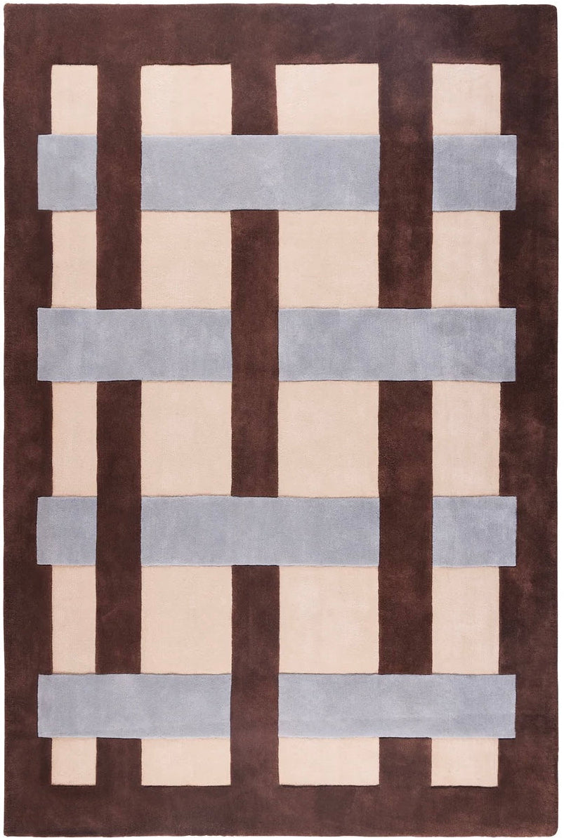 Fractal Hand Tufted Wool Rug - Beige