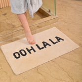 Custom - 100% Organic Cotton Bath Rug - Beige