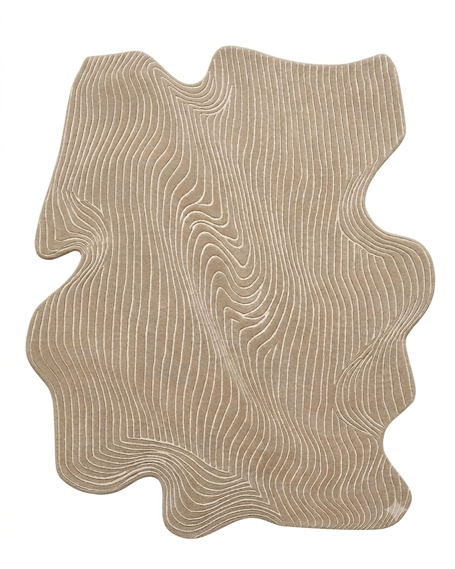 Driftwood Hand Tufted Wool Silk Rug