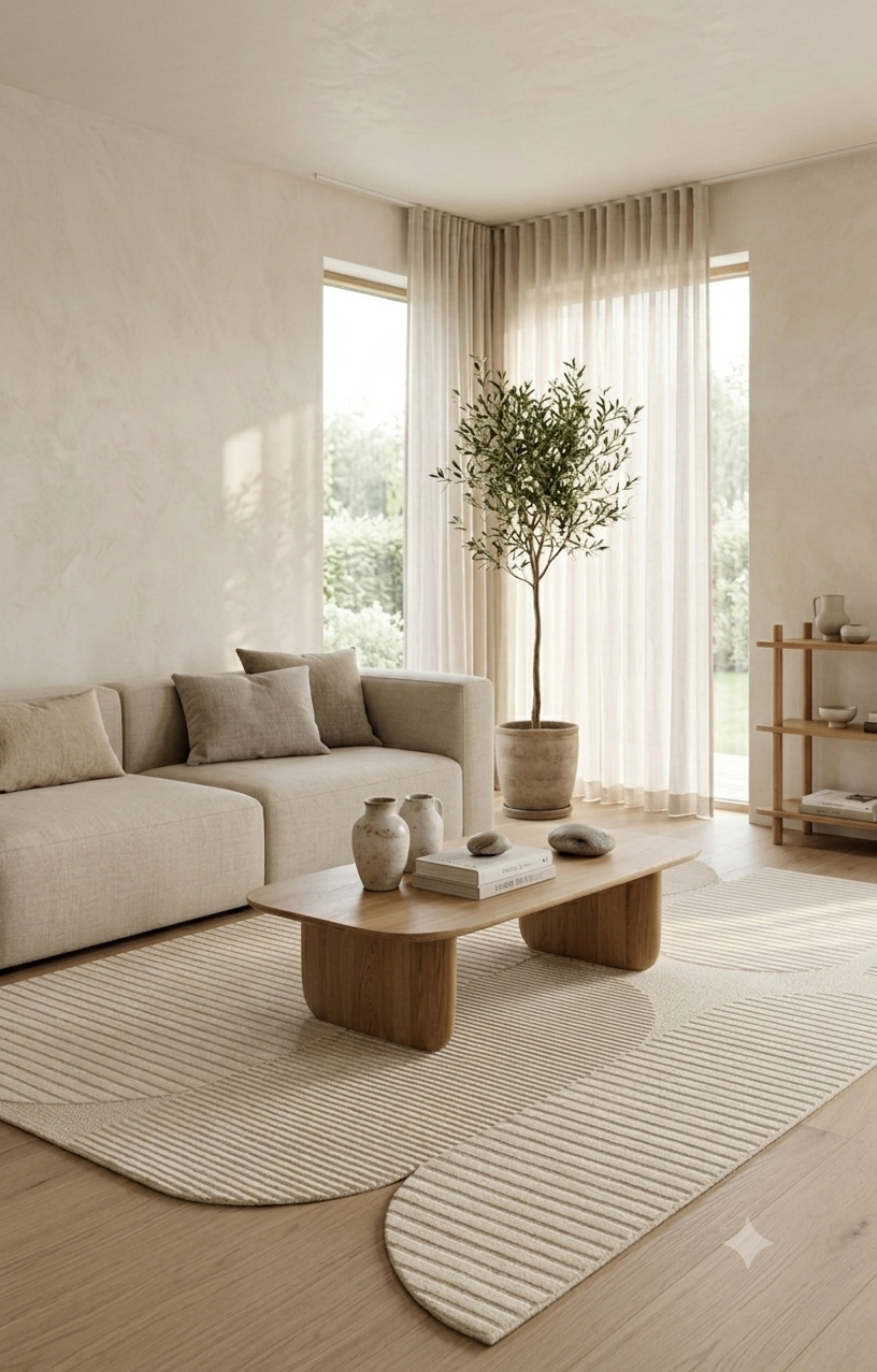 Silhouette Wool Rug - Off White