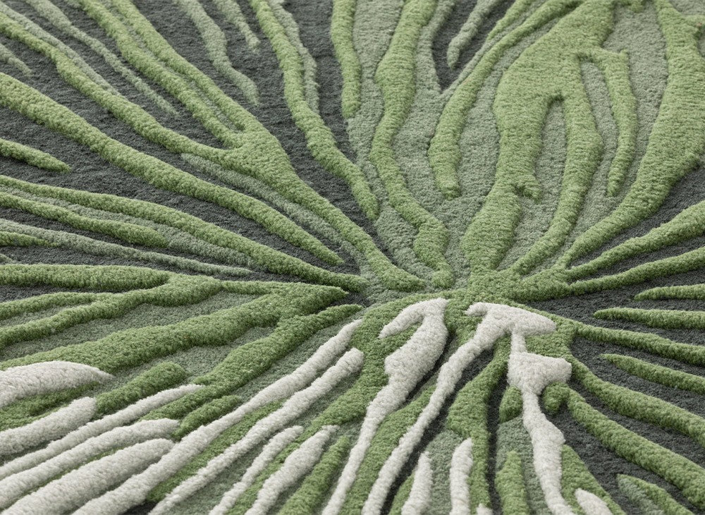 Apex Hand Tufted Wool Rug - Green