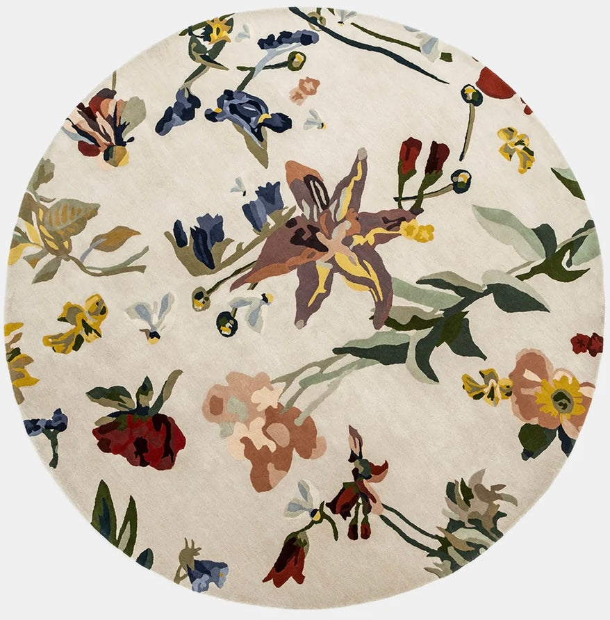 Forest Disc Hand Tufted Round Rug