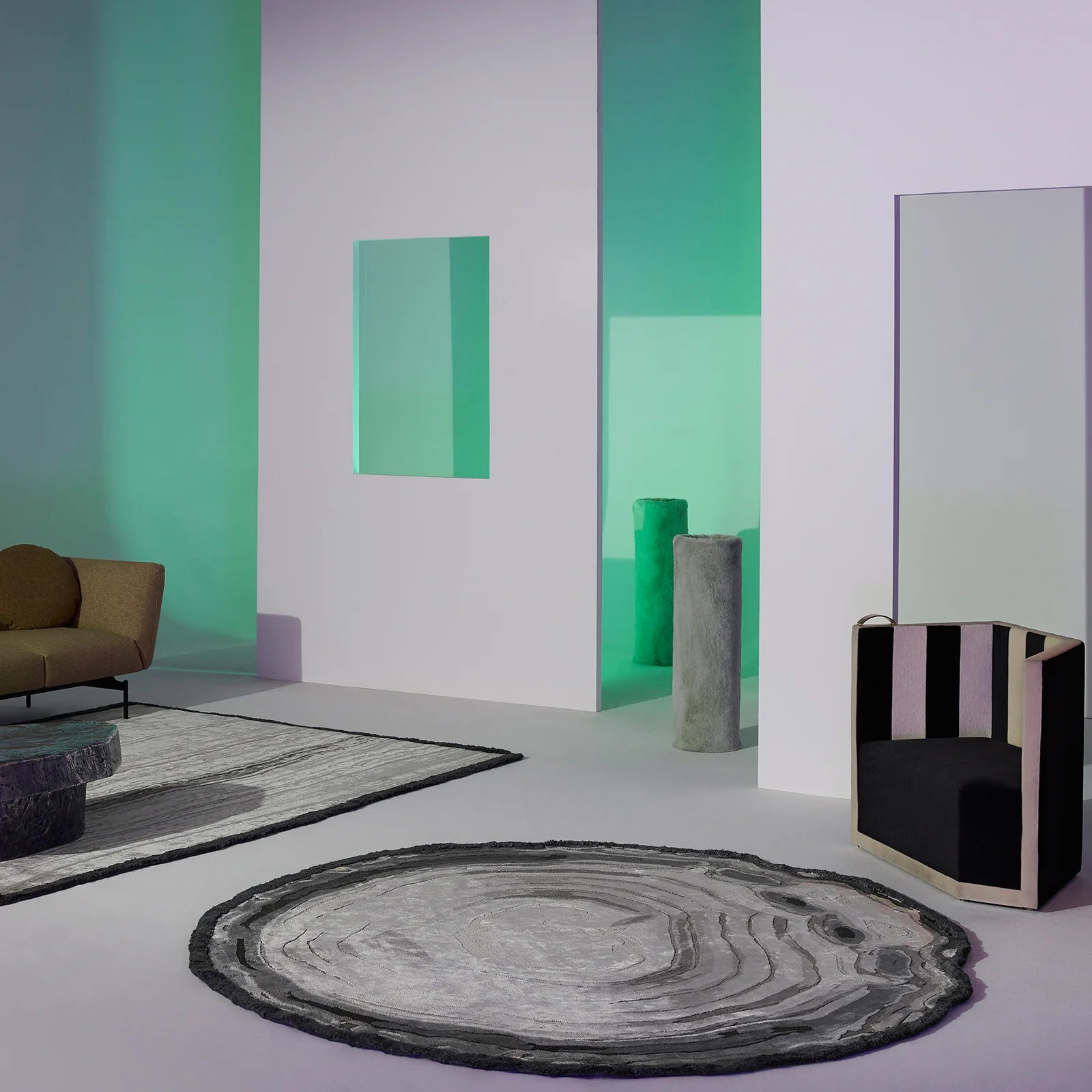 Ninja Round Wool Rug